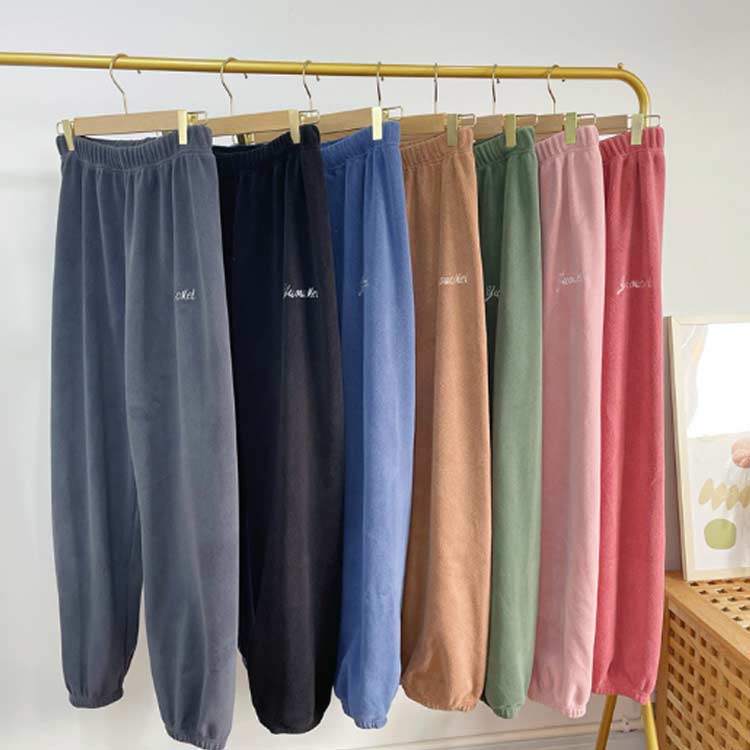 ルームパンツ 極暖 ボトムス ルームウェア パジャマ モコモコ 裏起毛 秋冬 レディース 部屋着 防寒 ウエストゴム お洒落 あったか 冷え対策 ポケット付き