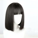 ヘアネット付 ショートウィッグ 小顔 レディース コスプレ フルウィッグ ふんわり前髪 かつら ハロウィン フルウィッグ つけ毛
