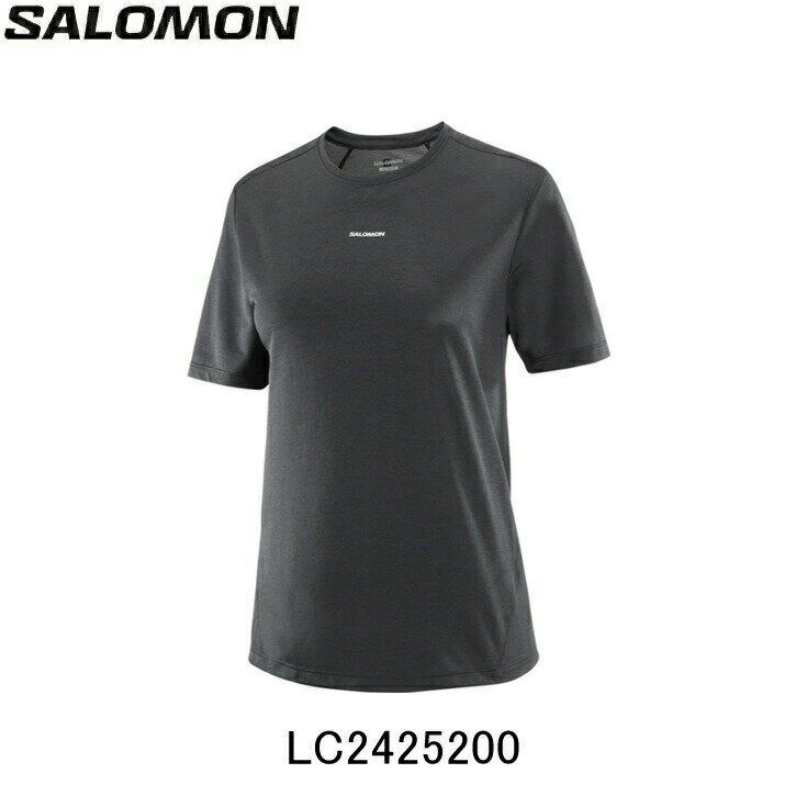Rakuten - サロモン SALOMON SHKout CORE DEEP BLACK シャウト コア ランニングTシャツ 半袖 ウィメンズ レディース 女性陸上・ランニング用品