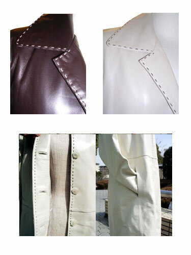 ステッチ レザーコート レディース【OFF Price】