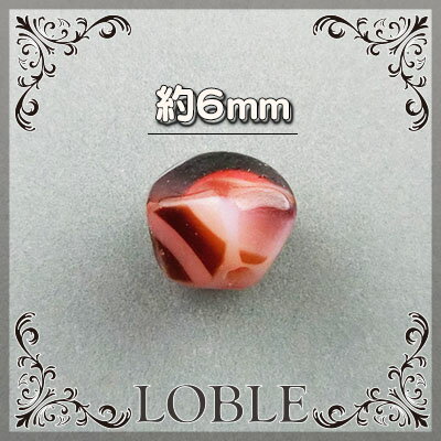 【ビーズ パーツ チェコビーズ ガラスビーズ アクセサリー】手芸 60個 6mm 茶色 ナツメ ドロップ しずく スクエア ソロバン ネックレス ピアス イヤリング ハンドメイド オレンジ×ブラウン マーブル 素材 手作り