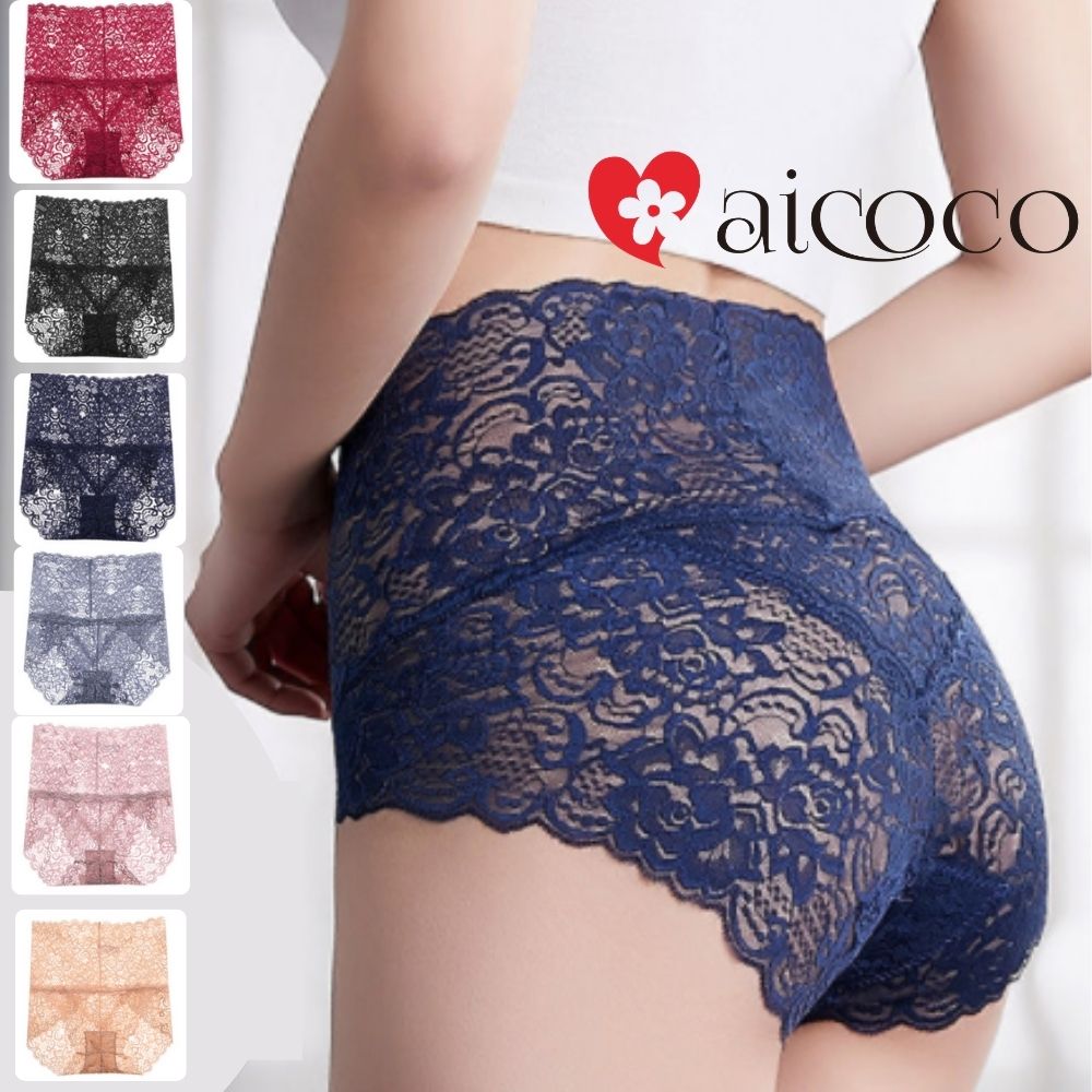 ショーツ レディースショーツ レース 大きいサイズ ハイウエストショーツ レースショーツ 花柄 レース 肌着 下着 ストレッチ アプリコット ローズ ブラック ...