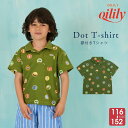 【正規品 オイリリー】ブランド キッズ Tシャツ キャンプバッチ ポロTシャツ カーキ 120 130 140 150【ys25bje502】