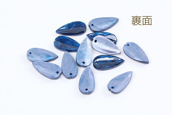 高品質アセテートパーツ シェル調アセテートパーツ リーフ 1穴 10×19mm（6ヶ）