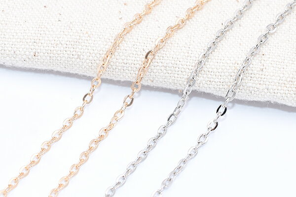 鉄製チェーン NO.2 ツブシ小判チェーン 2mm【5m】