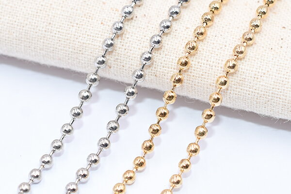 鉄製チェーン ボールチェーン 2mm【5m】