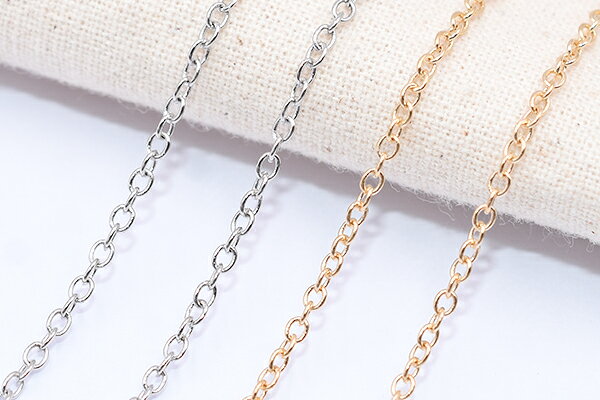 ROSSO小倉 楽天市場店の鉄製チェーン NO.1 小豆チェーン 1.5mm【5m】｜アングル3