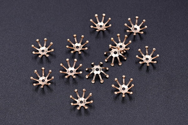 花座 No.82 ビーズキャップ 10mm ゴールド【100ヶ】