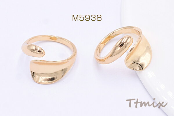 リング 指輪 デザインリング 16×21mm ゴールド【1ヶ】