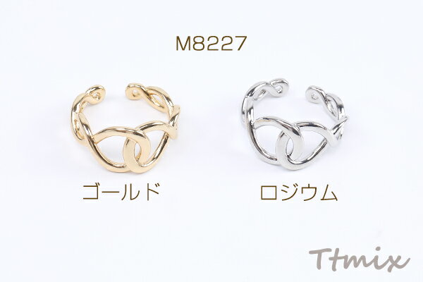 デザインリング 指輪 結び目 幅約12mm（1ヶ）