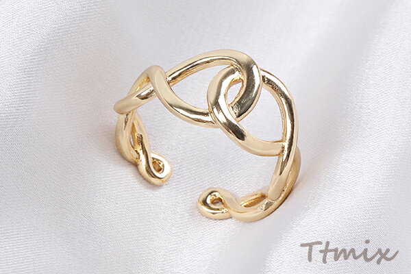 デザインリング 指輪 結び目 幅約12mm（1ヶ）