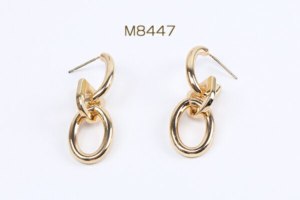 高品質デザインピアス 12×40mm ゴールド...の紹介画像2