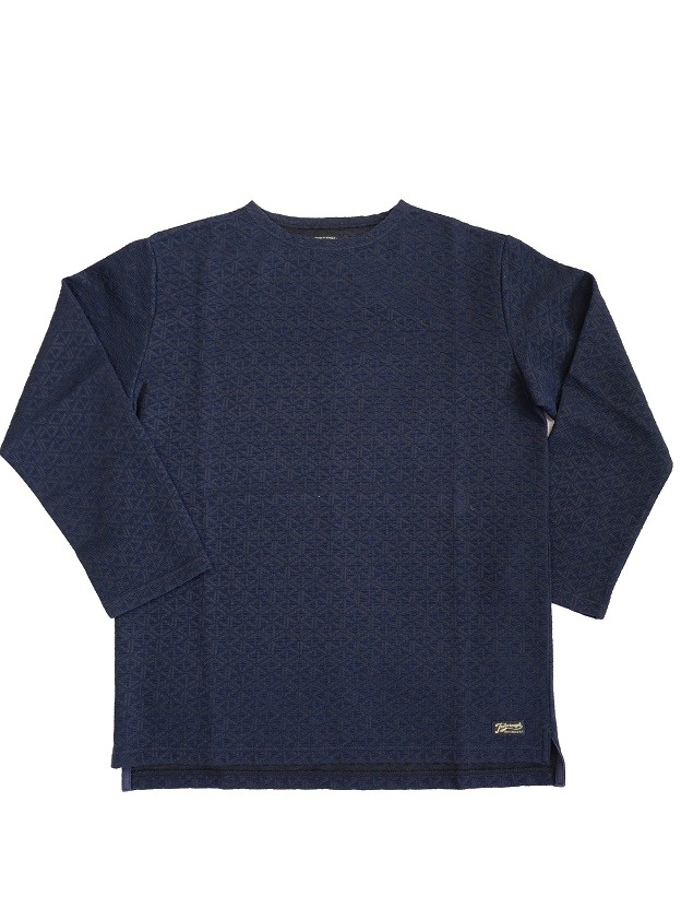 【送料無料】COLIMBO(コリンボ)〜LANGUEDOC JACQUARD BOAT NECK SHIRT〜