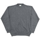 yzWORKERS([J[Y)`FC High Gauge Knit Crew Grey`