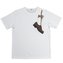 yzWORKERS([J[Y)`Shoe Print Tee White`