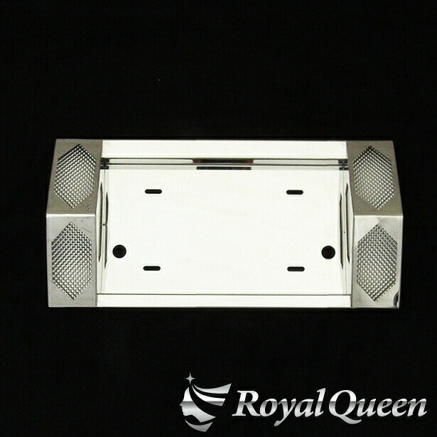 期間限定!20%オフセール♪【送料無料】【少し訳あり トンガリ ワイド ナンバーフレーム プラ板付き(※LEDユニット無し) 鏡面 中型車用 アウトレット】トラ...