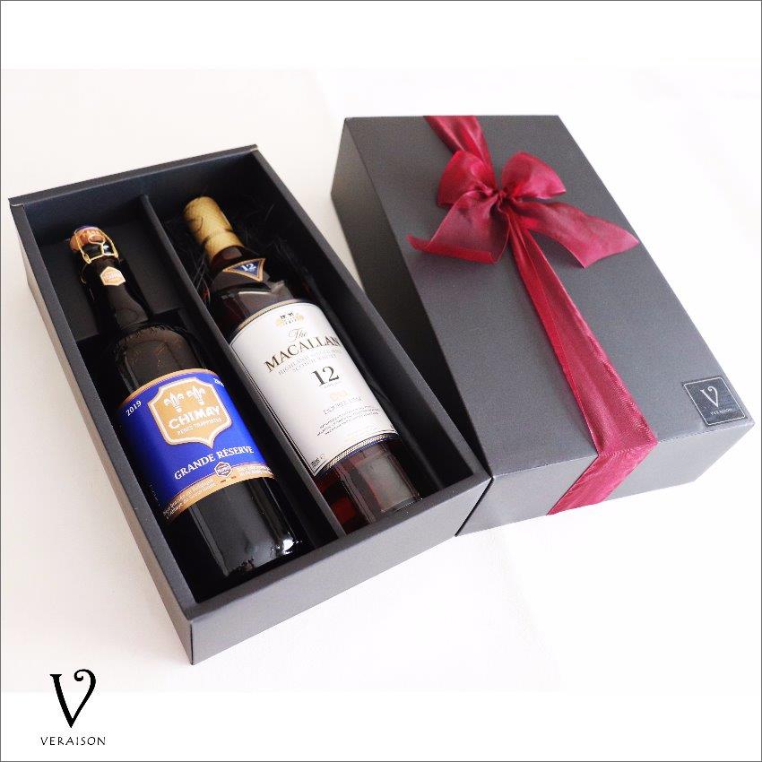 【全品P10倍 お中元 夏ギフト】プレゼント 御祝 高級 ビール ギフト ビール ウイスキー ギフト シングルモルト ウイスキー ザ・マッカラン ダブルカスク 12年 [正規品 700ml ] ビール シメイ・ブルー トラピスト ベルギー 750ml ] リボン包装 誕生日 メッセージ