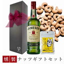 【母の日200円割】 誕生日 ウイスキー おつまみ ギフト ジェムソン スタンダード ウイスキー アイルランド 700ml 燻製ナッツ カシューナッツ1pack リボン包装 誕生日プレゼント おしゃれ