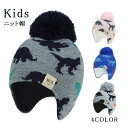 ニット帽 帽子 子ども 子供 キッズ 男の子 女の子 キャップ ニットキャップ 恐竜 厚手 裏起毛 防寒 暖かい 赤ちゃん あったか アウトドア かわいい 通学...
