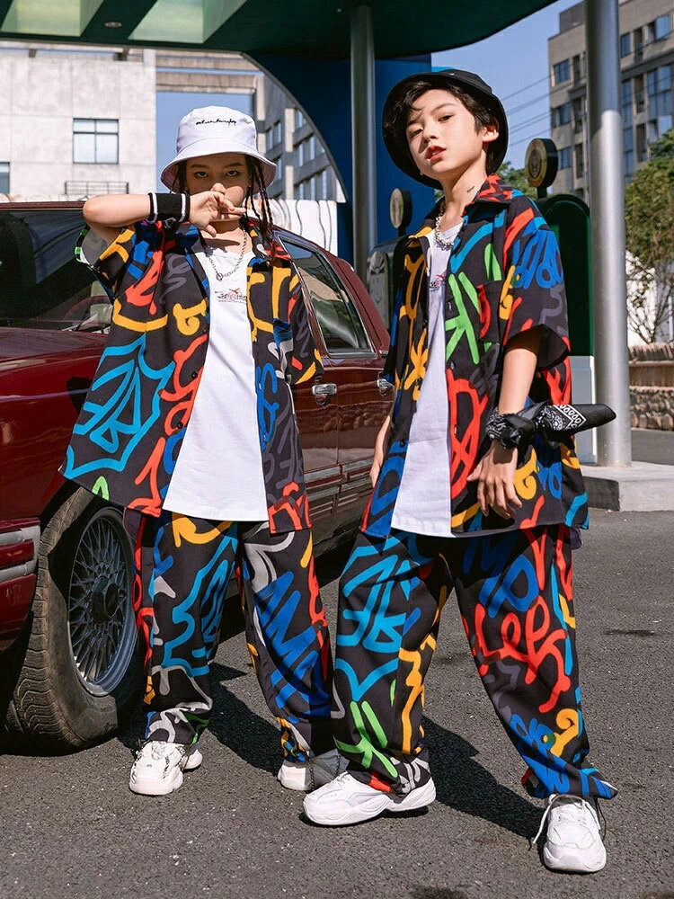 個性 キッズダンス衣裝 セットアップ ファッション 韓國 子供服 夏 半袖 ヒップホップ キッズ ダンス衣裝 男の子 ガールズ 演出服 ステージ 衣裝 舞臺服 おしゃれ ダンス 衣裝 トップス パンツ 110 120 130 140 150 160 170