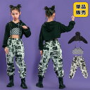 キッズダンス衣装 ヒップホップ セットアップ 韓国子供服 HIPHOP 女の子 へそ出し ショート丈 パーカー ダンスパンツ ステージ衣装 ジャズ ダンス衣装 ...