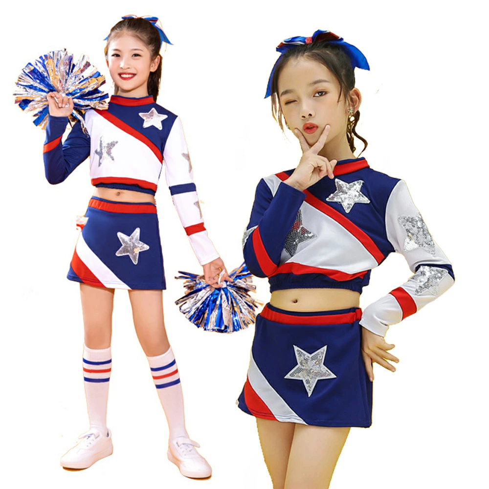 ダンス衣装 セット キッズダンス衣装 セットアップ 2点セット キッズダンス 子供服 女の子 チアダンス衣装 ヒップホップ チアリーダー 衣装 ジャズダンス 衣装 HIPHOP スカート 応援団 体操服 ステージ衣装 可愛い かわいい ユニフォーム チアリーディング 練習着