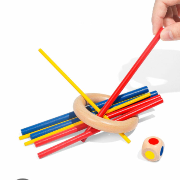 棒抜き ボードゲーム 木製 抜き取りゲーム バランスゲーム テーブルゲーム おもちゃ カラフル 積み木ブロック 立体パズル ドミノブロック サイコロ付き 子供 大人 知育玩具 プレゼント スティッキー玩具 2