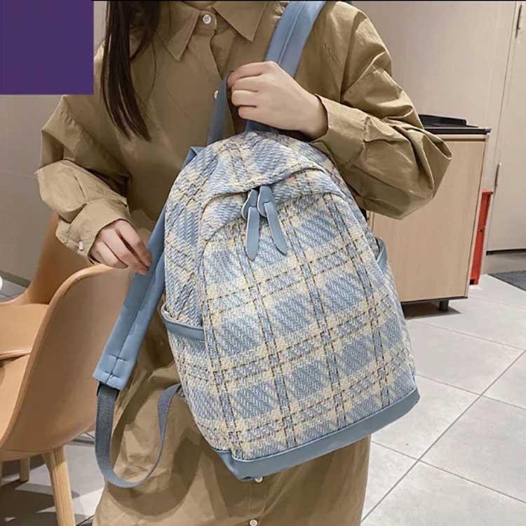 軽量 レディース カジュアル 学生 リュックサック 高校生 おしゃれ シンプル リュック 中学生 ギフト デイパック 小さめ チェック柄 上品 きれいめ 通学 通勤 旅行 プレゼント 可愛い 2