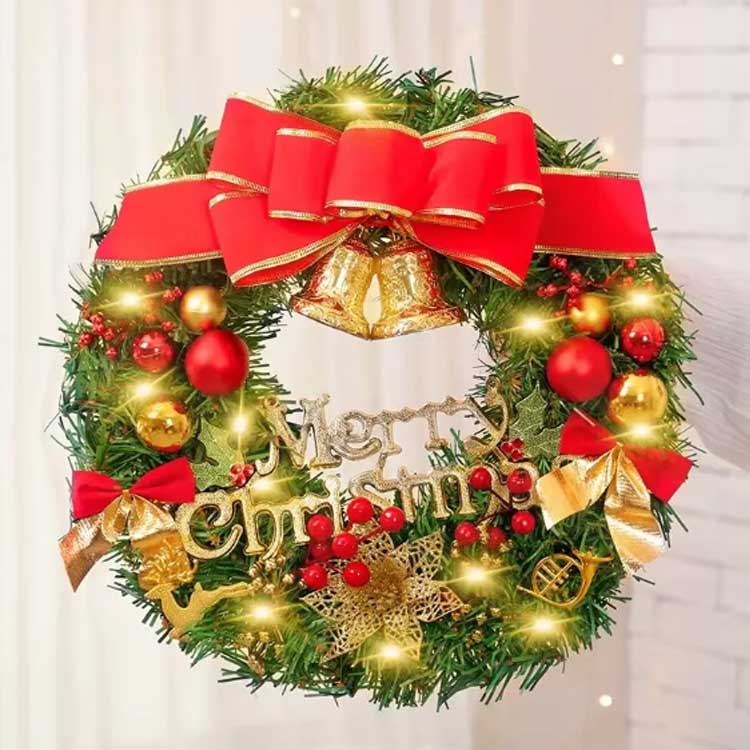 部屋 30cm ナチュラル クリスマスリース 北欧 飾り 高級 ハンガー 壁掛け おしゃれ...