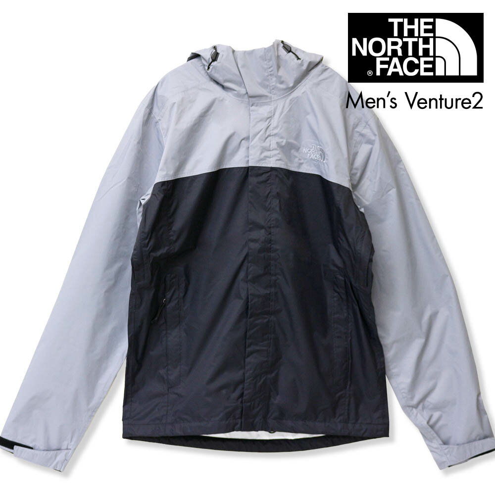 ノースフェイス THE NORTH FACE ジャケット 軽量 耐水 防風 Venture2 ベンチャー2 レインコート アウトドア 登山 スポーツ ブランド NF0A2VD3 ブラック グレー (JC)