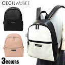 セシルマクビー リュック レディース セシルマクビー CECIL McBEE リュック CM121115 ブラック ホワイト ピンク レディース リュック リュックサック バックパック かばん 鞄 かばん ギフト (JC)