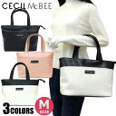 セシルマクビー バッグ セシルマクビー CECIL McBEE トートバッグ M CM121116 ブラック ホワイト ピンク レディース かばん 鞄 かばん バッグ ギフト (JC)