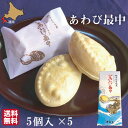 元祖 あわび最中 和菓子 北海道 5個×5セット 詰め合わせ 化粧箱 お菓子 アワビ 松前 中村屋 母の日 ギフト 【業務用・おまとめ買】