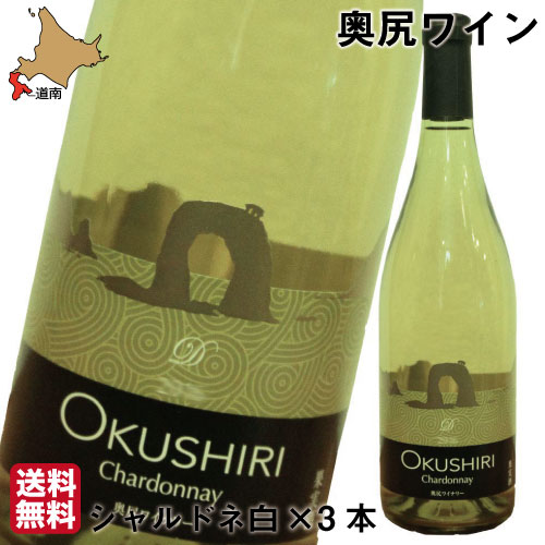 【楽天SSポイント2倍】敬老の日 奥尻ワイン シャルドネ 白 2017 750ml×3 まとめ買い 送料無料のサムネイル