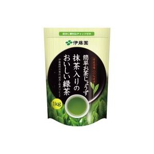 楽天総合卸問屋FORTUNE【クーポンで最大20％OFF】 （まとめ）伊藤園 抹茶入りのおいしい緑茶 1kg 14526 【×8セット】【代引不可】