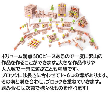 【RP】 ユークリッドブロック600【 知育玩具 知育グッズ 教育玩具 木製 天然木 木のおもちゃ ブロック 積み木 面取り 角が丸い 空間パズル 大容量 キャスター付き木箱 男の子 女の子 ベビー キッズ お家にいよう 巣ごもり 巣ごもりグッズ 】
