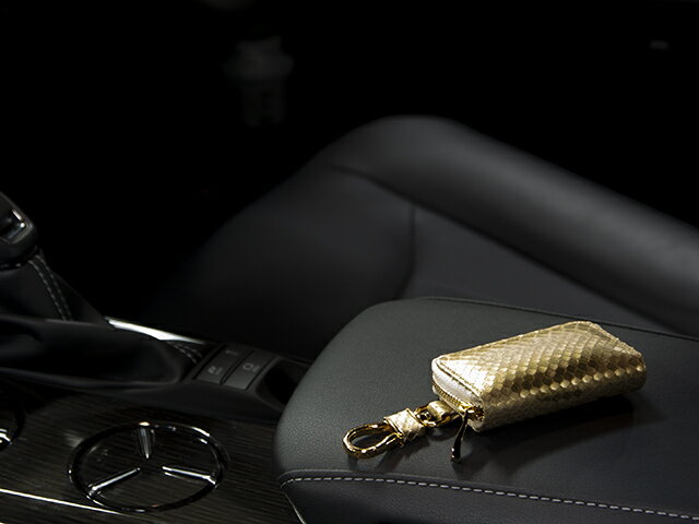 今あなたに出会えてよかった。あなたを幸せにする開運の財布　開運交通安全スマートキーケース 金の錦蛇