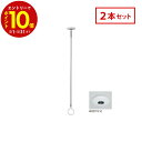 【エントリーでP10倍】 川口技研 ホスクリーン 室内用 物干 ものほし SPCL-W 2本セット SPC型 スタイリッシュ ホワイト 天井 スポット型 Lサイ...