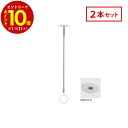 【エントリーでP10倍】 川口技研 ホスクリーン 室内用 物干 ものほし SPE-W 2本セット SPE型 スタイリッシュ ホワイト 天井 スポット型 標準サイ...