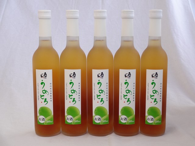 完熟梅の味わいと日本酒のうまみをたっぷりの梅リキュール　うめとろ　500ml×5本