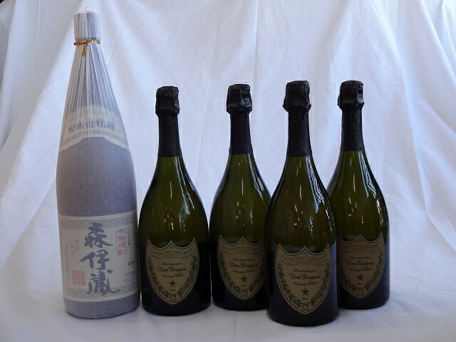 パーティー祝乾杯酒 30人分セット ドンペリニヨン 白 正規輸入品750ml×4本 (100ml×30人分) 芋焼酎 森伊蔵1800ml