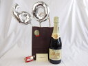 還暦シルバーバルーン60贈り物セット 天使のアスティ・スプマンテ スパークリングイタリアワイン(甘口)750ml(イタリア) メッセージカード付