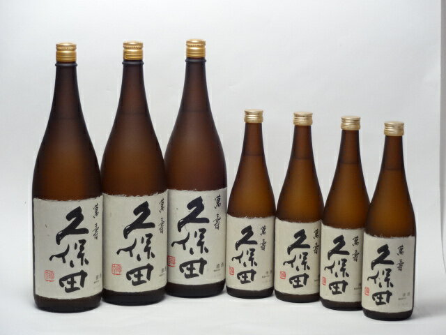 久保田7本セット 朝日酒造 久保田(萬寿1800×3本 萬寿720×4本)