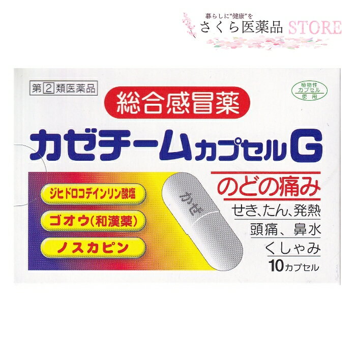 カゼチームカプセルG ゴオウ ビタミン 風邪 富山 配置薬 置き薬 大協薬品【指定第2類医薬品】送料無料