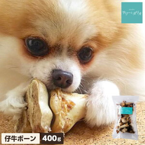 【6%クーポン楽天スーパーSALE】犬 おやつ 無添加 国産 仔牛ボーン 400g 歯石除去 歯石取り 歯磨き 口臭 低カロリー 硬いおやつ 長持ちおやつ ストレス発散 大腿骨 大袋 小型犬 中型犬 大型犬 アレルギー サリダリ