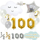 【あす楽対応】 100日 100days ハーフバースデー 飾り バルーン お食い初め 生後半年 harfbirthaday 赤ちゃん 生後 6ヶ月 飾り 飾り付け バルーン セット 風船 女の子 男の子 お祝い アルミ風船 くも カラフル 記念日 バルーン 数字バルーン 数字 ナンバーバルーン ナンバー