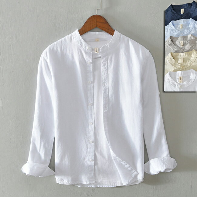 Rakuten - 【トップス・シャツ】綿麻リネン 長袖シャツ 麻シャツ カジュアル ファッション