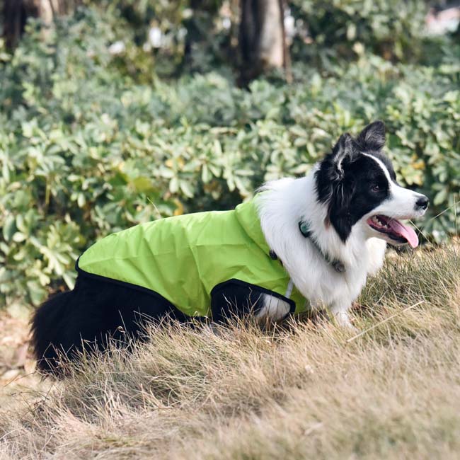 【ペットグッズ・ドッグウェア】ドッグジャケット 犬用品 レインコート 小型犬 大型犬 雨の日の散歩 反射テープ