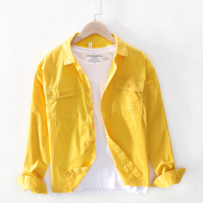 Rakuten - 【トップス・シャツ】長袖シャツ ボタンダウンシャツ メンズ カジュアルシャツ