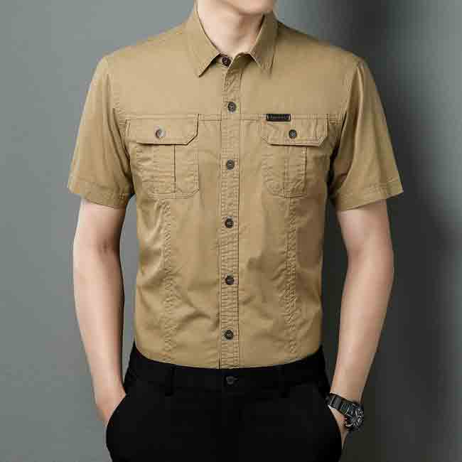 Rakuten - 【トップス・シャツ】半袖シャツ カジュアルシャツ メンズ ワークシャツ 開襟